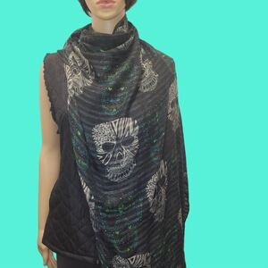 Women's Riah Sugar Skull Scarf/ Wrap